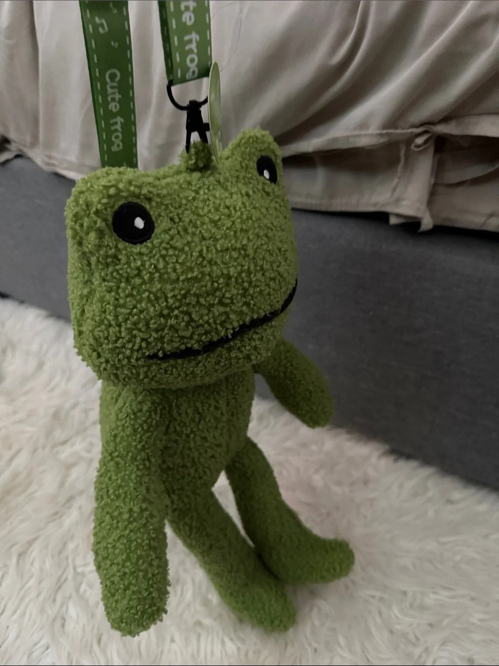 Green Plush Frog Backpack Stuffed Animal